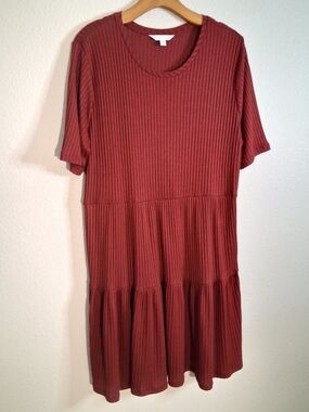 Lauren Conrad Rust Red Dress XXL